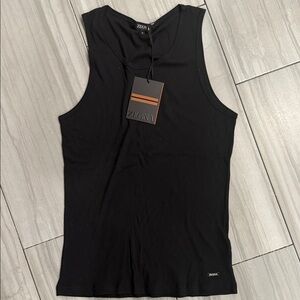 Black Zegna Men's Tank Top